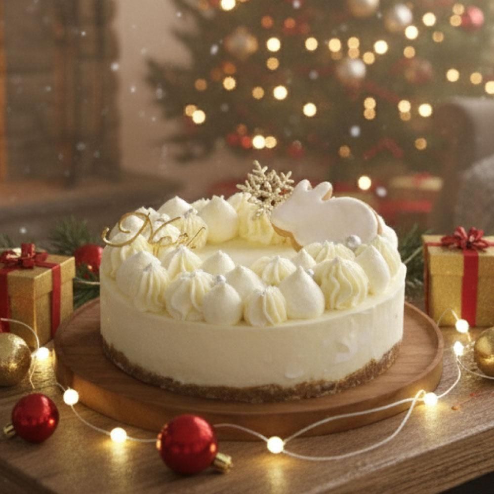 【クリスマス限定】雪もちチーズケーキ 5号ホール |MOTCH チーズムース クリスマスケーキ