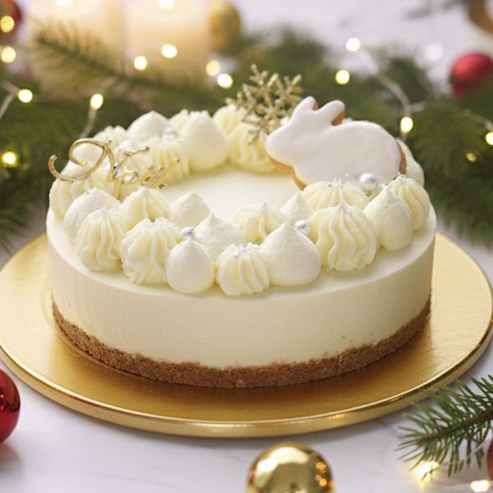 【クリスマス限定】雪もちチーズケーキ 5号ホール |MOTCH チーズムース クリスマスケーキ