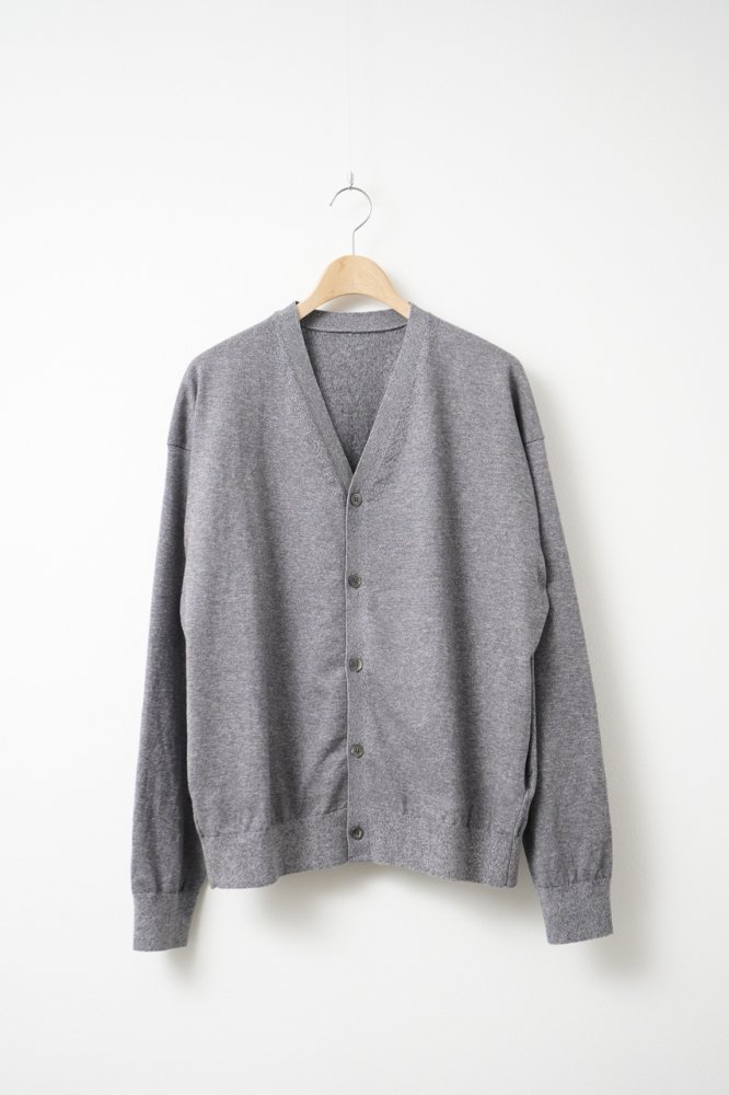Cotton knit Cardigan(Gray)