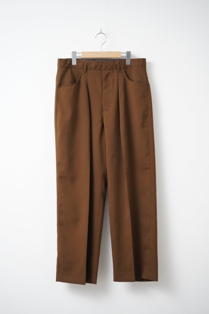 One-tuck Wide Pants(Brown)