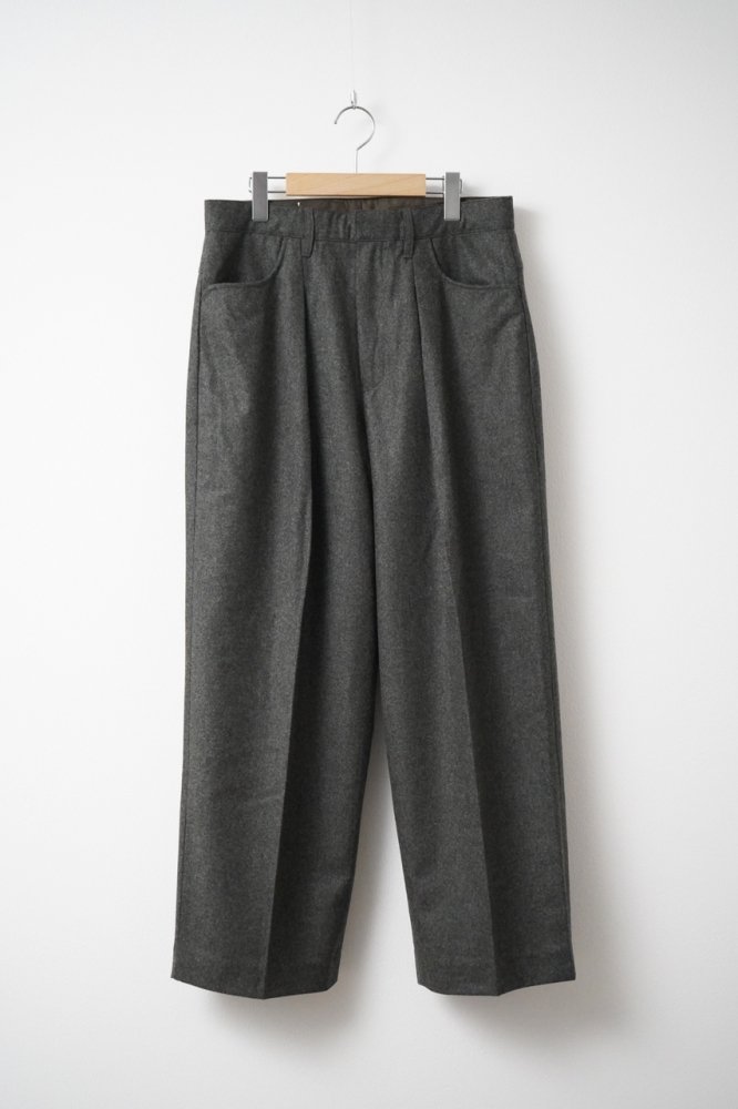 One-tuck Wide Pants(Moss Green)