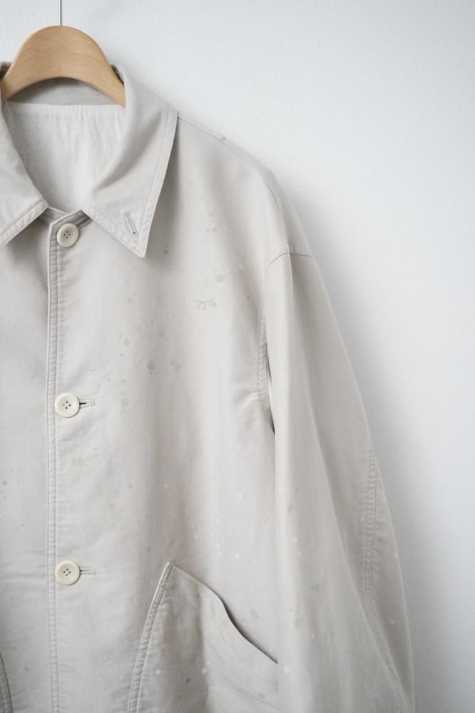 PAINTED BIG COVERALL JACKET(FOG WHITE) - H-L