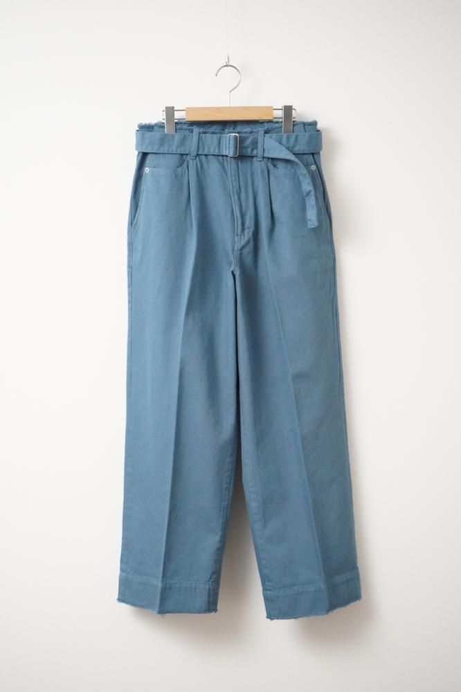楽天市場】ヨーク・YOKE 23SS BELTED WIDE-LEGGED DENIM