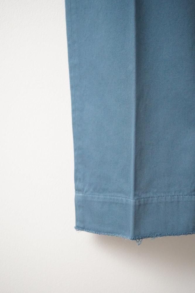 BELTED WIDE-LEGGED DENIM TROUSERS(MARINE BLUE) - H-L BELTED WIDE-LEGGED DENIM TROUSERS(MARINE BLUE) - H-L