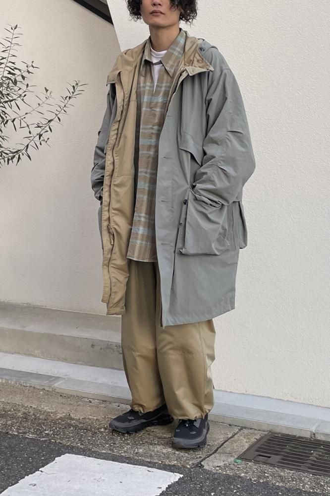 TECH MIL REVERSIBLE OVERCOAT(LIGHT GRAY) - H-L TECH MIL REVERSIBLE OVERCOAT(LIGHT GRAY) - H-L