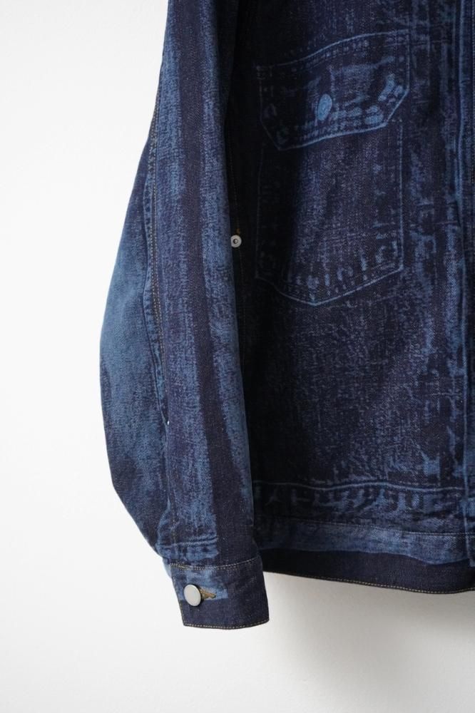 LASER PROCESSED DENIM JACKET(INDIGO) - H-L LASER PROCESSED DENIM JACKET(INDIGO) - H-L