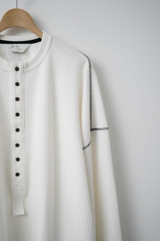 単品販売/受注生産 ANCELLM RAILKNIT HENLEY OVERSIZED LS | ochge.org