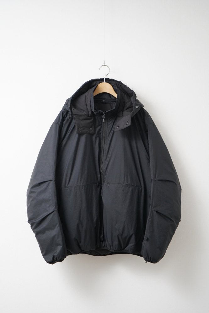 TECH REVERSIBLE PULLOVER PUFF JACKET(BLACK)