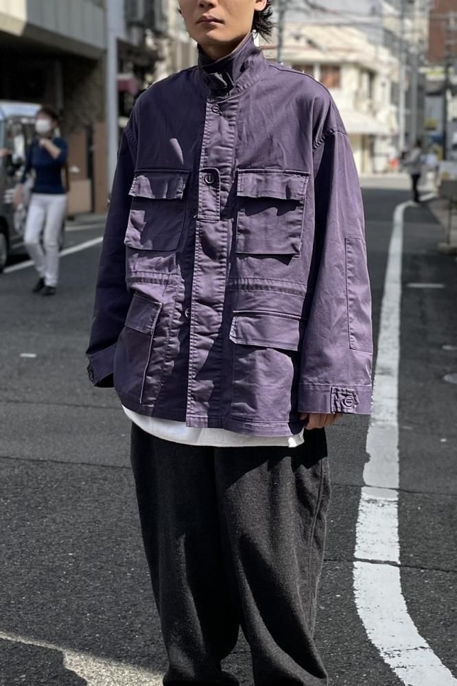 Pigment Drill Field Jacket(PURPLE) - H-L