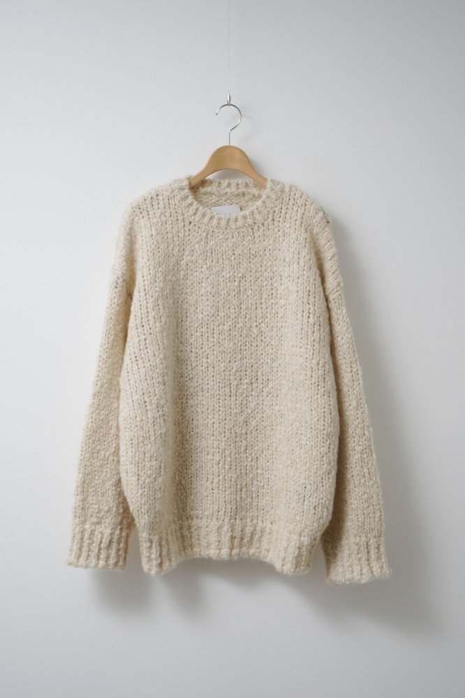 MOHAIR WOOL LOOSE KNIT LS(OFF)