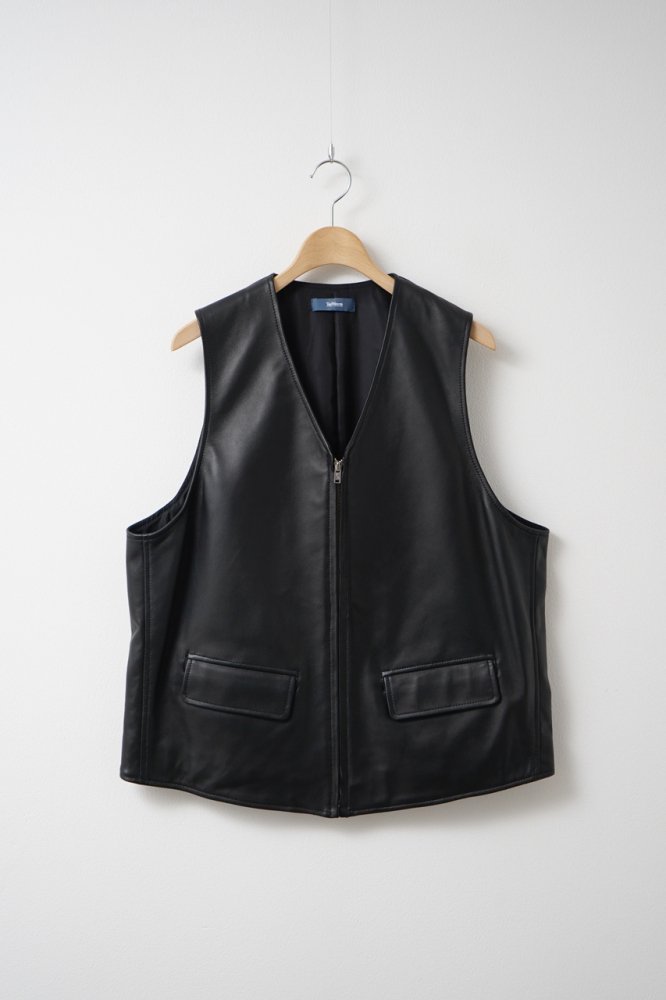 Sheep Leather Vest(BLACK)