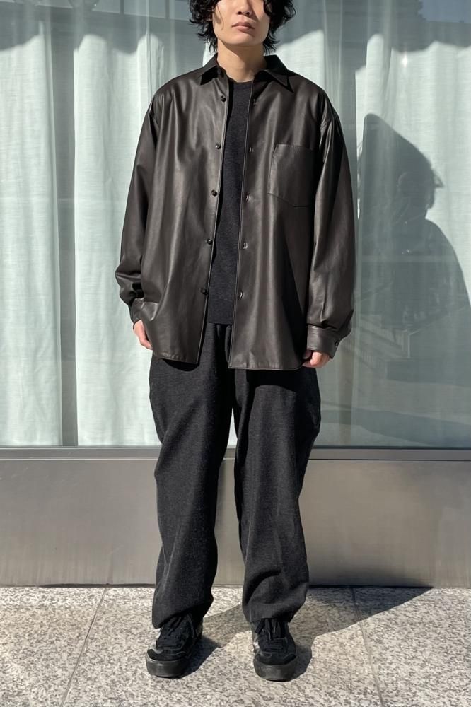 シープスキンシャツジャケット(BROWN) - H-L シープスキンシャツジャケット(BROWN) - H-L