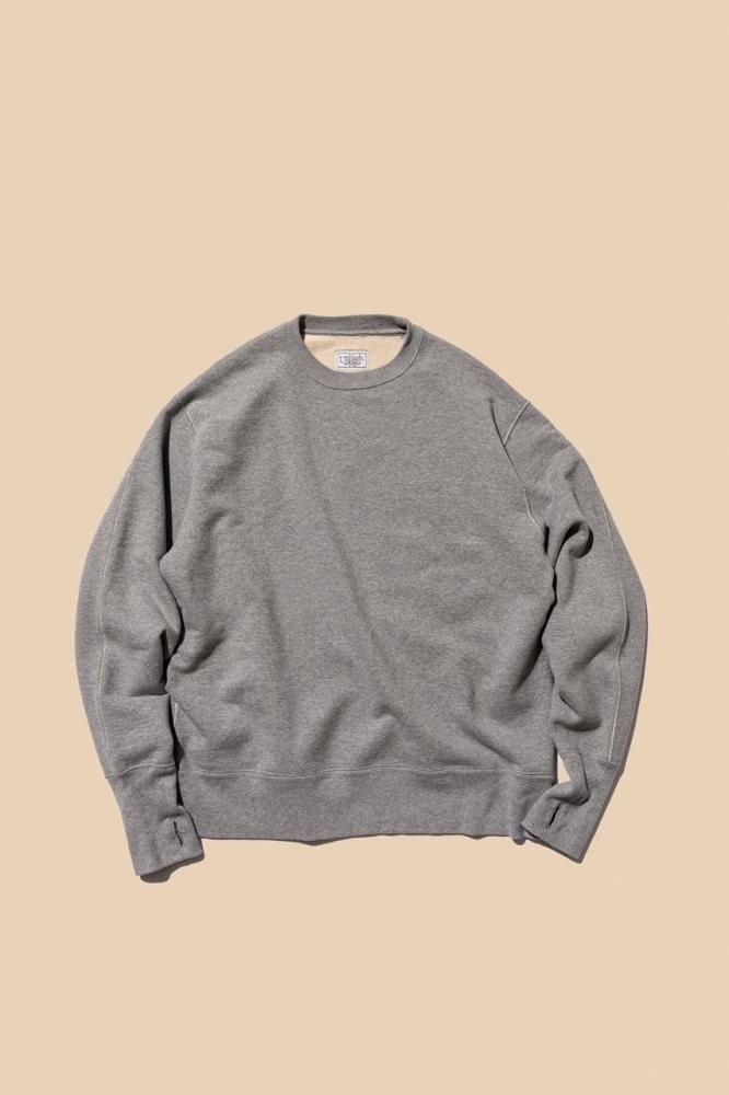 Unlikely Split Raglan Sleeve Crew(Top Gray) - H-L Unlikely Split Raglan Sleeve Crew(Top Gray) - H-L