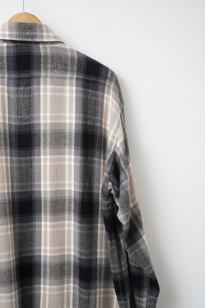 US2385 - Check Shirt(BEIGE×BLACK) - H-L