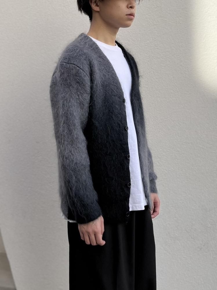 US2376 - Gradation Mohair Cardigan(BLACK) - H-L US2376 - Gradation Mohair Cardigan(BLACK) - H-L
