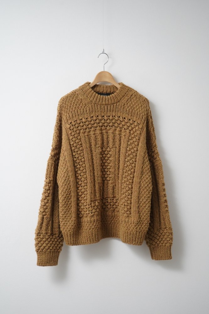 US2369 - Aran Sweater(CAMEL)