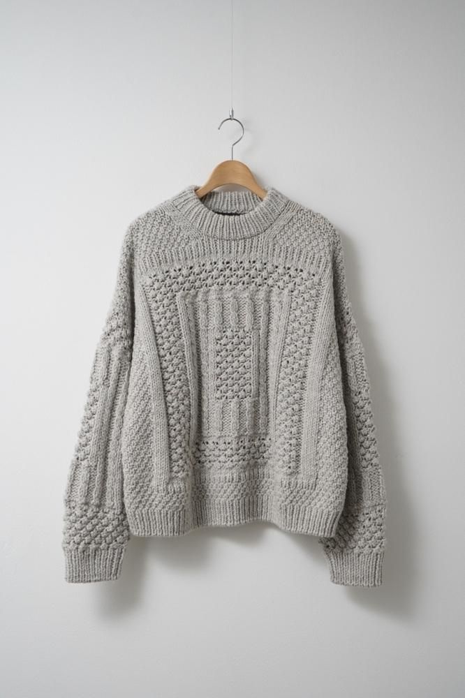 US2369 - Aran Sweater(OATMEAL) - H-L US2369 - Aran Sweater(OATMEAL) - H-L