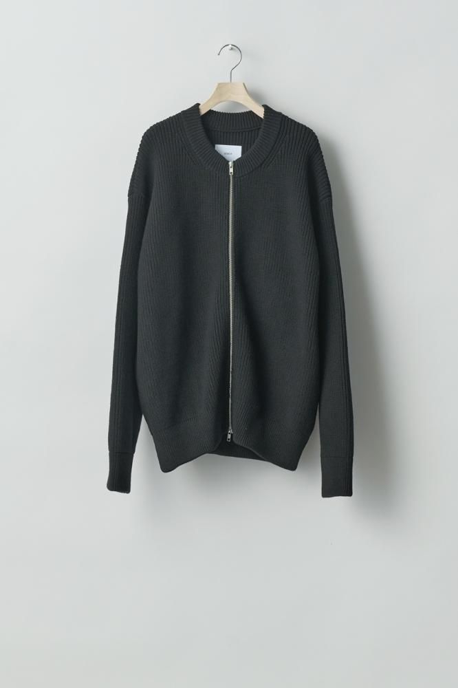 OVERSIZED DRIVERS KNIT ZIP JACKET(BLACK) - H-L OVERSIZED DRIVERS KNIT ZIP JACKET(BLACK) - H-L