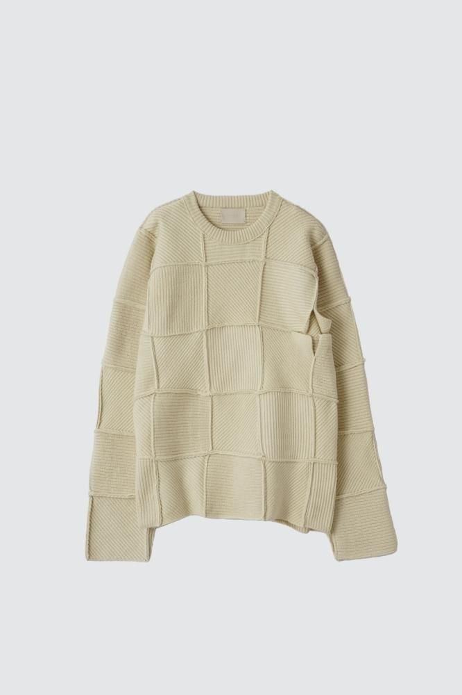 YOKE/ヨーク　PATCHWORK RIB SWEATER　KNIT　ニット YOKE ヨーク 24SS PATCHWORK RIB SWEATERスタイル | 4093 | mark
