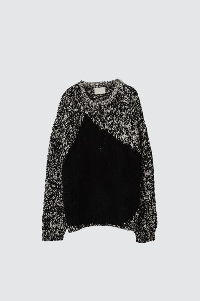 トップス YOKE INTARSIA CREWNECK SWEATER YOKE INTARSIA CREWNECK SWEATER YELLOW