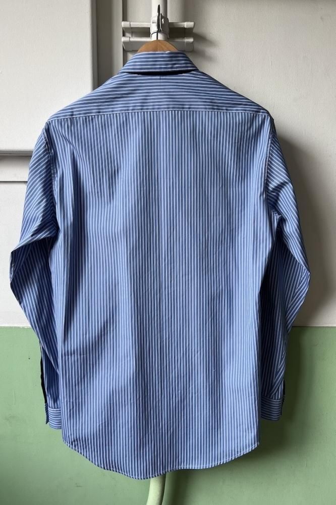 人気の春夏 Black Patched Shirt(Blue) - H-L トップス