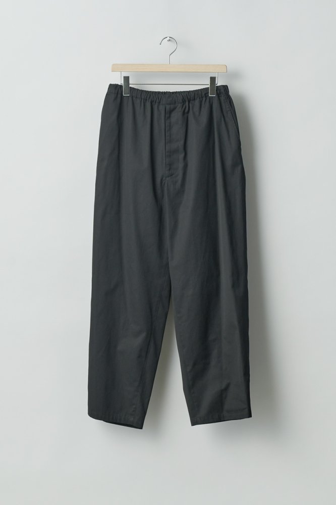 DRAWSTRING WIDE TROUSERS(BLACK)