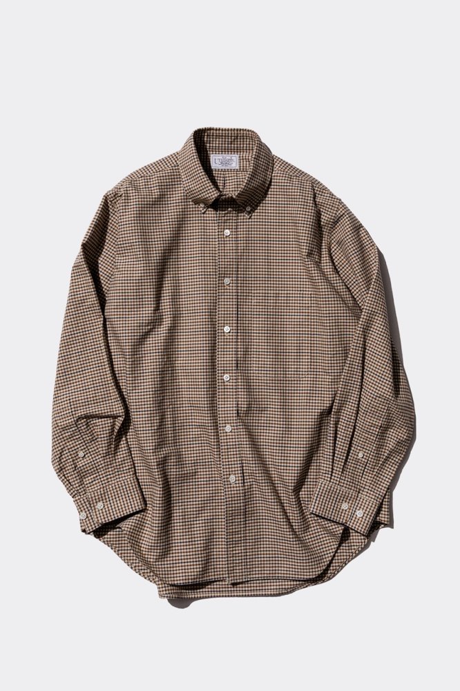 Unlikely Button Down Shirts(Beige Plaids)