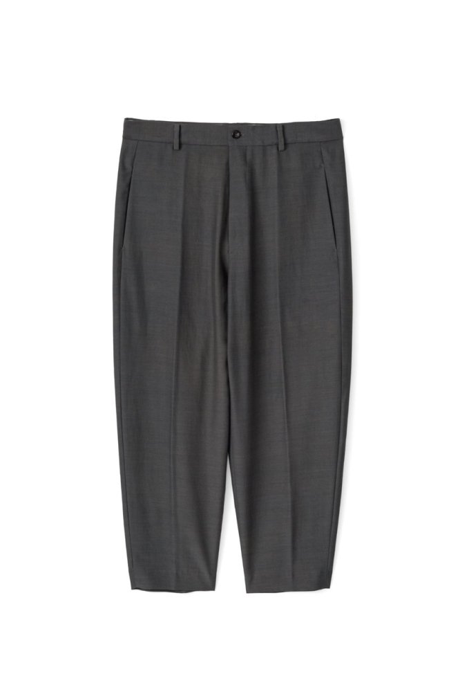 Wool Cupro Cropped Trousers(GRAY)