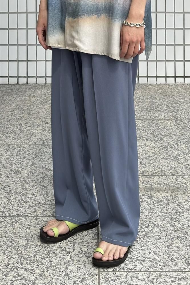 5P WIDE LEG STRAIGHT PANTS(FOG BLUE) - H-L