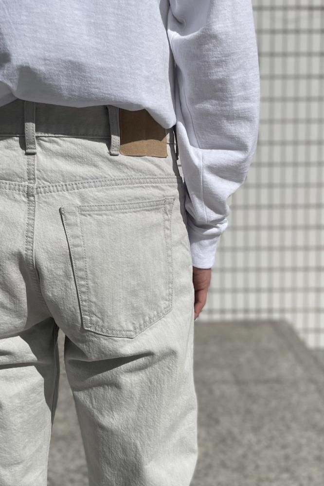 straight denim pant(bleach) - H-L