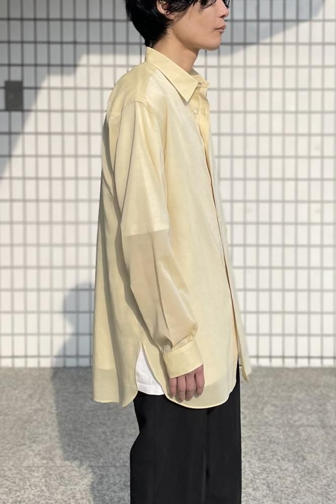 HARD TWIST FINX ORGANDY SHIRT(LIGHT YELLOW CHAMBRAY) - H-L HARD TWIST FINX ORGANDY SHIRT(LIGHT YELLOW CHAMBRAY) - H-L