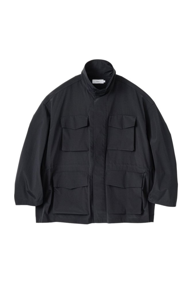 Dull Poplin Military Jacket(BLACK)