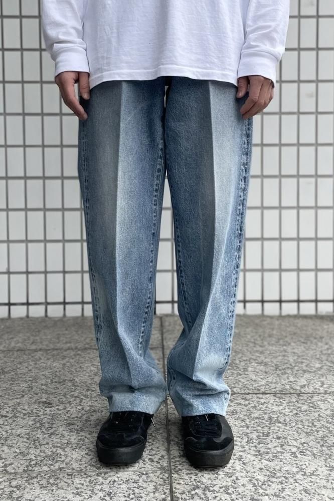 TANAKA / THE JEAN TROUSERS(BLEACH BLUE) - H-L TANAKA / THE JEAN TROUSERS(BLEACH BLUE) - H-L