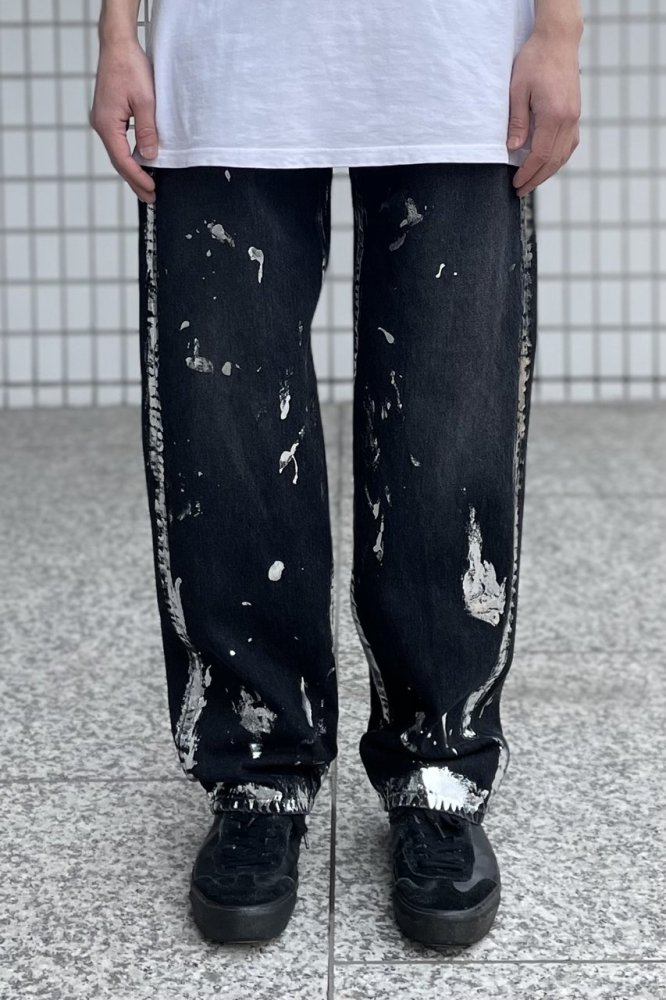 Silver Printed Pants(Black)