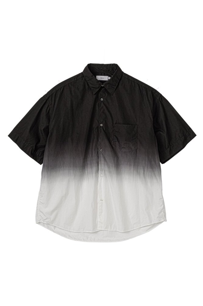 Broad S/S Oversized Regular Collar Shirt(BLACK SHADE)