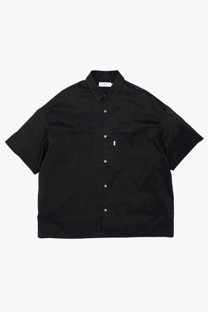 Solotex Twill S/S Oversized Box Shirt(BLACK)