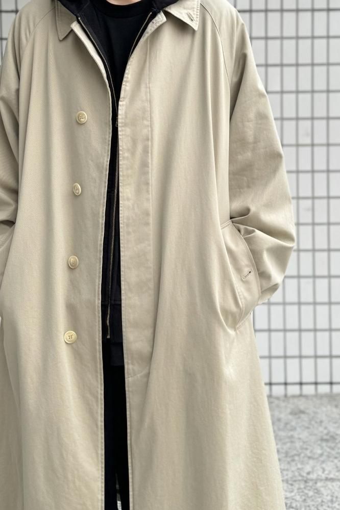 コットンギャババルカラーコート(BEIGE) - H-L コットンギャババルカラーコート(BEIGE) - H-L