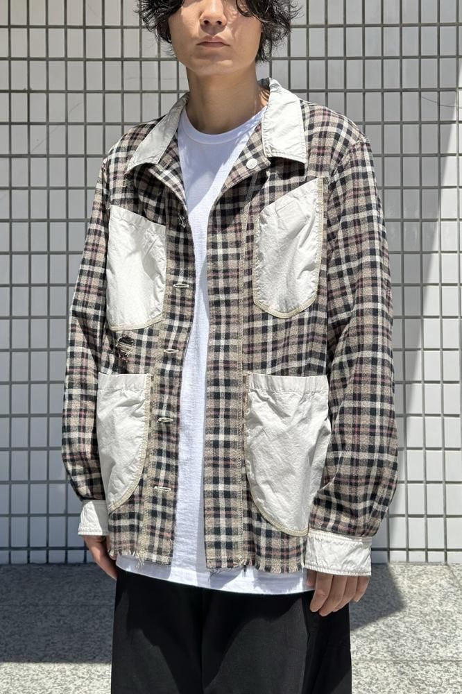 ジャケット・アウター KHOKI Vintage finished reversible shirt Vintage Finished Reversible Shirt(Black) - H-L