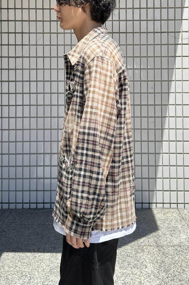 ジャケット・アウター KHOKI Vintage finished reversible shirt KHOKI（コッキ）Vintage finished reversible shirt - 通販