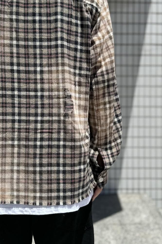 Vintage Finished Reversible Shirt(Black) - H-L