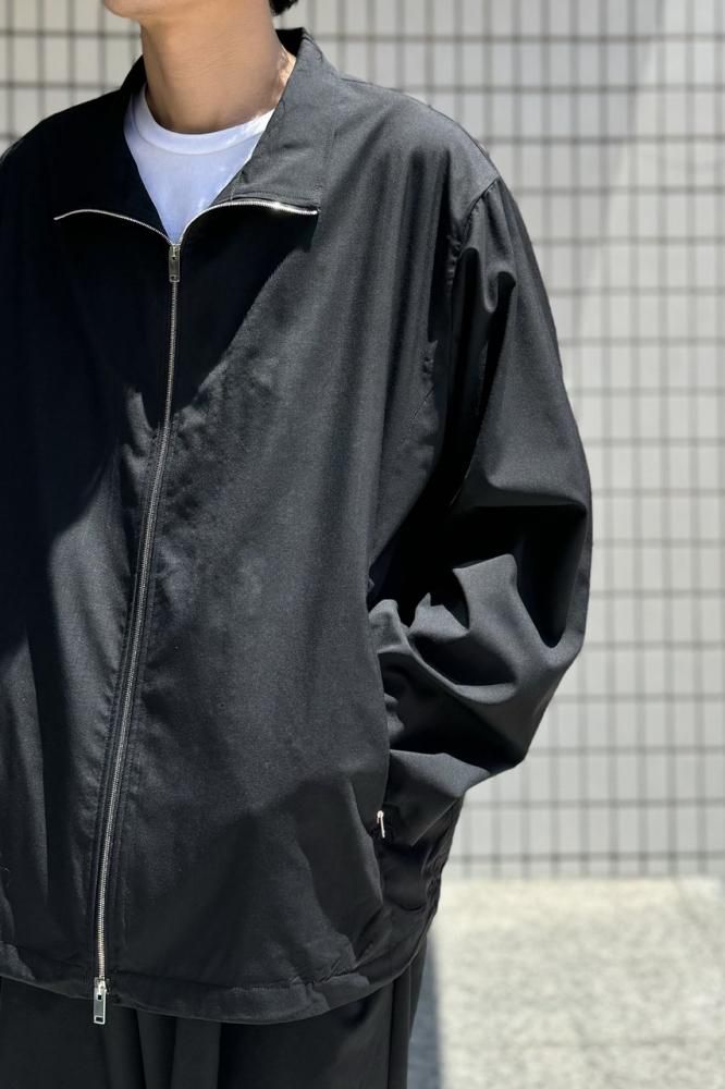 2/80 ORGANIC WOOL TYPEWRITER GYM JACKET(BLACK) - H-L 2/80 ORGANIC WOOL TYPEWRITER GYM JACKET(BLACK) - H-L