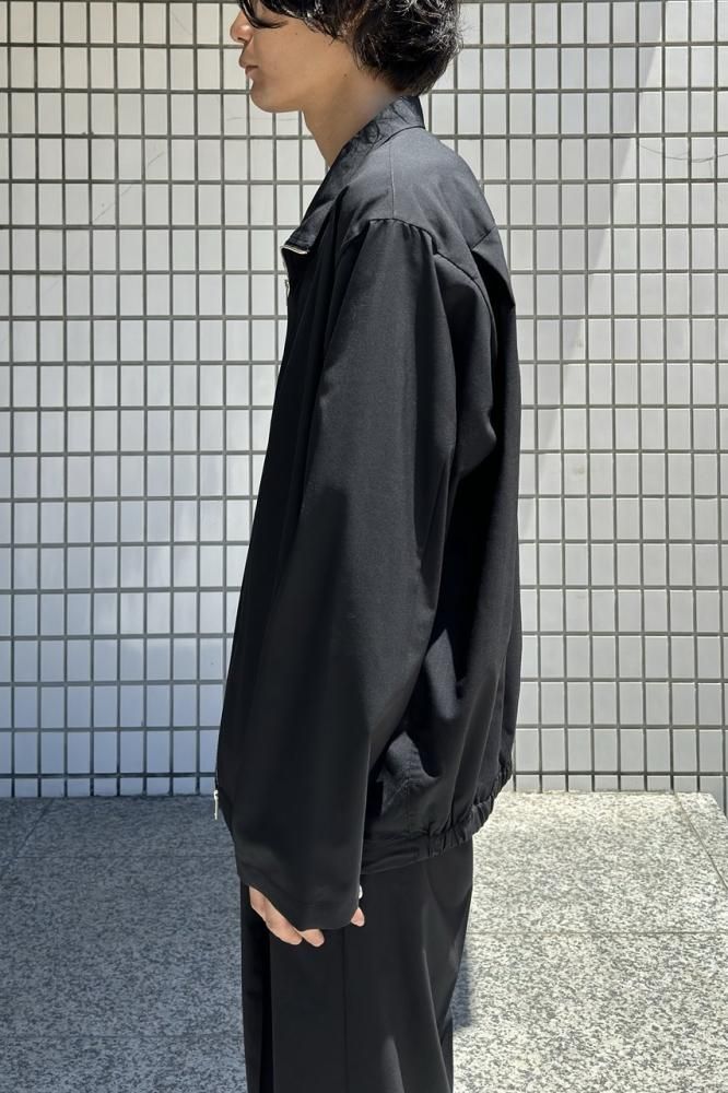 2/80 ORGANIC WOOL TYPEWRITER GYM JACKET(BLACK) - H-L 2/80 ORGANIC WOOL TYPEWRITER GYM JACKET(BLACK) - H-L