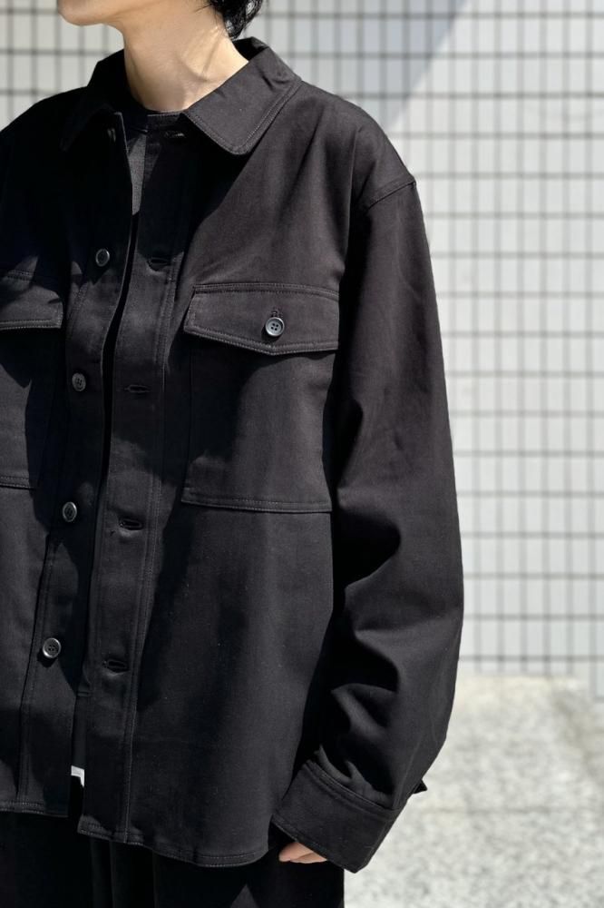 KERSEY SHIRT JACKET(BLACK) - H-L