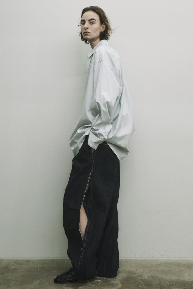 ECO DENIM SIDE ZIP EASY TROUSERS(INDIGO) - H-L