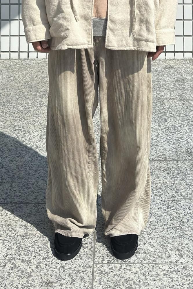CORDED VELVETEEN PAINTER PANTS(GRAY) - H-L CORDED VELVETEEN PAINTER PANTS(GRAY) - H-L