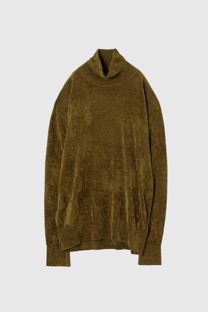 MOLEYARN TURTLENECK SWEATER(YELLOW)