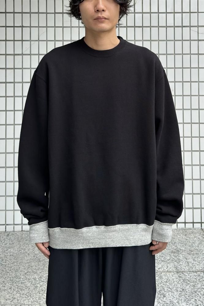 US2472 - Crew Neck Sweat(BLACK)