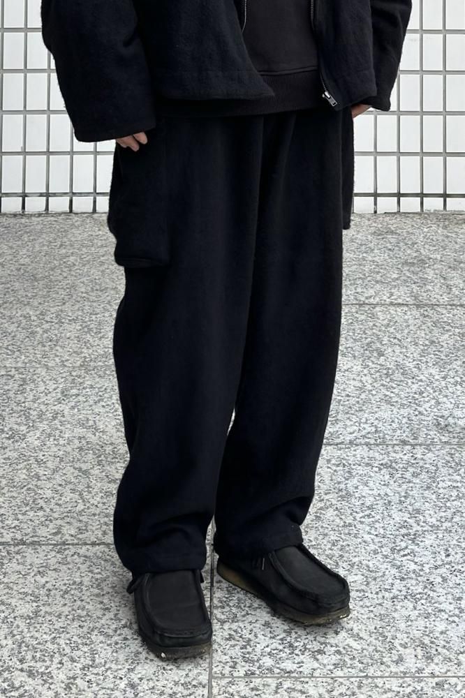 縮絨ウール6Pパンツ(BLACK) - H-L 縮絨ウール6Pパンツ(BLACK) - H-L