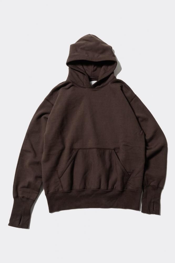 Unlikely Split Raglan Sleeve Hoodie(Brown)