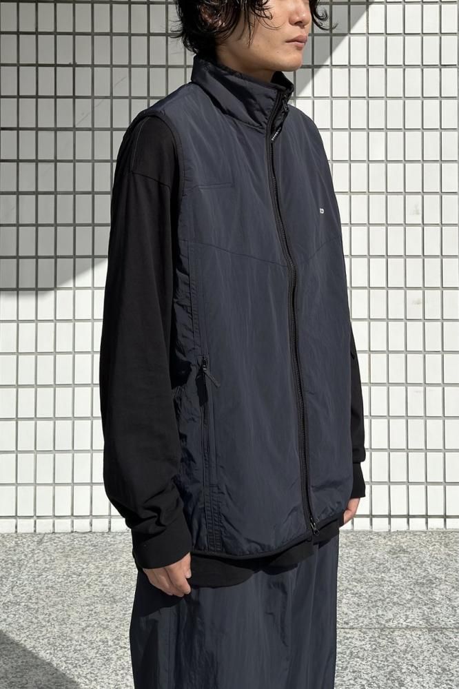 Nylon Zip Up Vest(Black) - H-L Nylon Zip Up Vest(Black) - H-L